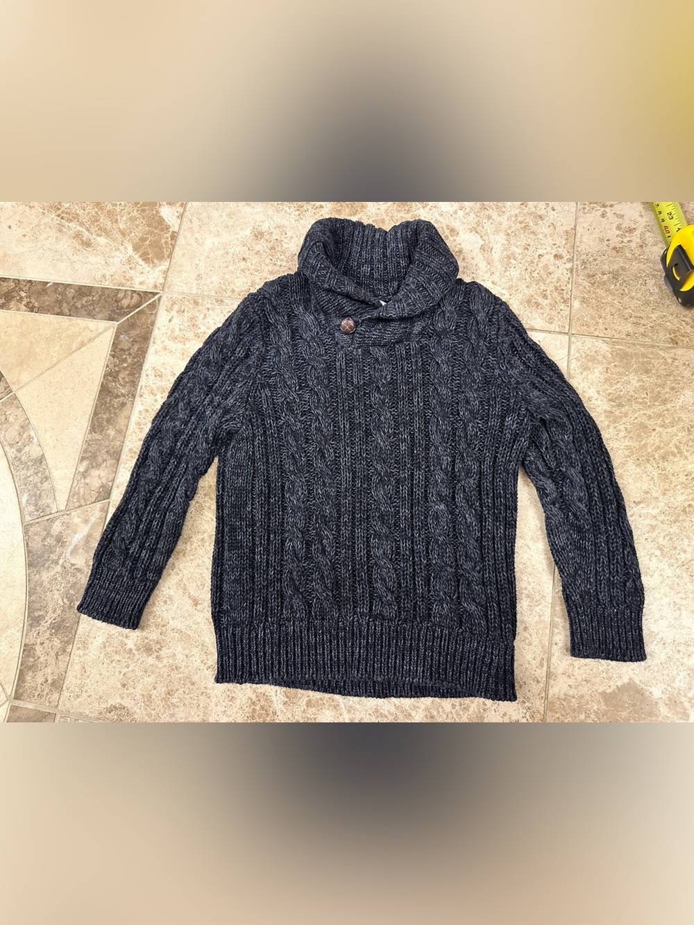 Old Navy Toddler 3T Cable Knit Shawl Collar Sweater